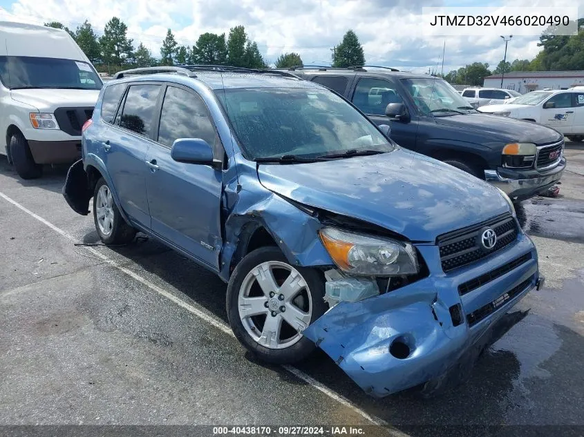 2006 Toyota Rav4 Sport VIN: JTMZD32V466020490 Lot: 40438170