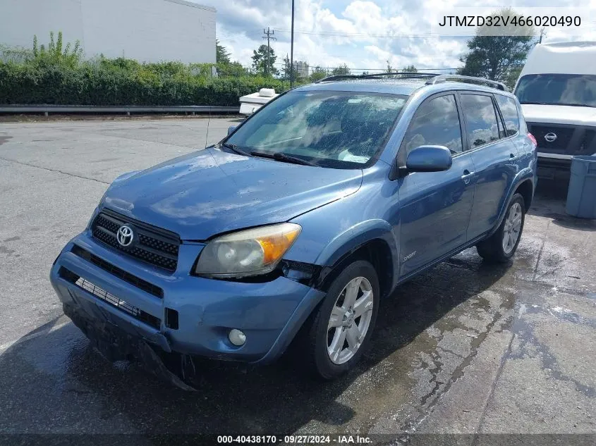 JTMZD32V466020490 2006 Toyota Rav4 Sport