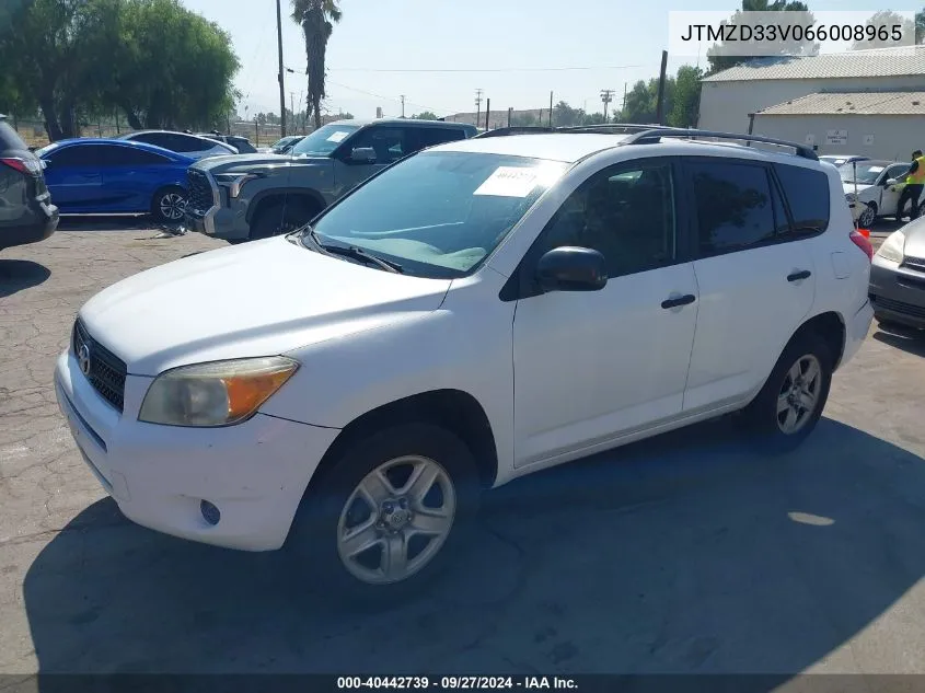 2006 Toyota Rav4 VIN: JTMZD33V066008965 Lot: 40442739