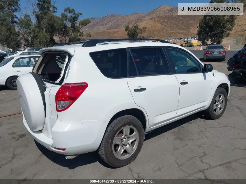 2006 Toyota Rav4 VIN: JTMZD33V066008965 Lot: 40442739