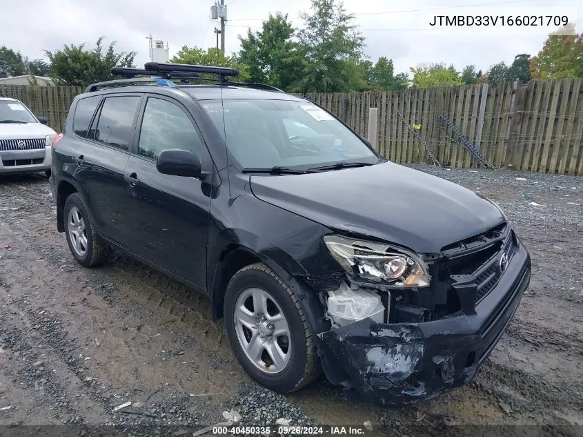 2006 Toyota Rav4 VIN: JTMBD33V166021709 Lot: 40450335