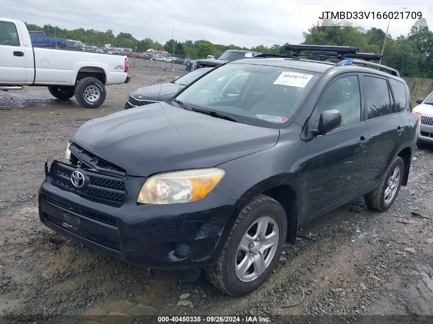 2006 Toyota Rav4 VIN: JTMBD33V166021709 Lot: 40450335