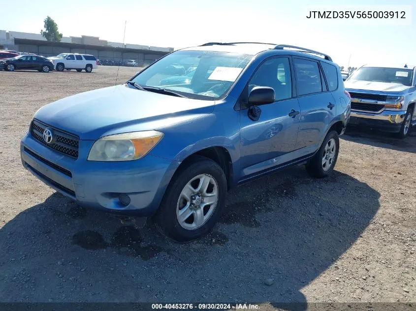 2006 Toyota Rav4 VIN: JTMZD35V565003912 Lot: 40453276