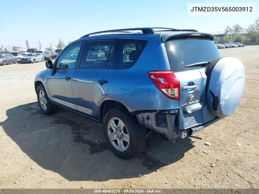 2006 Toyota Rav4 VIN: JTMZD35V565003912 Lot: 40453276