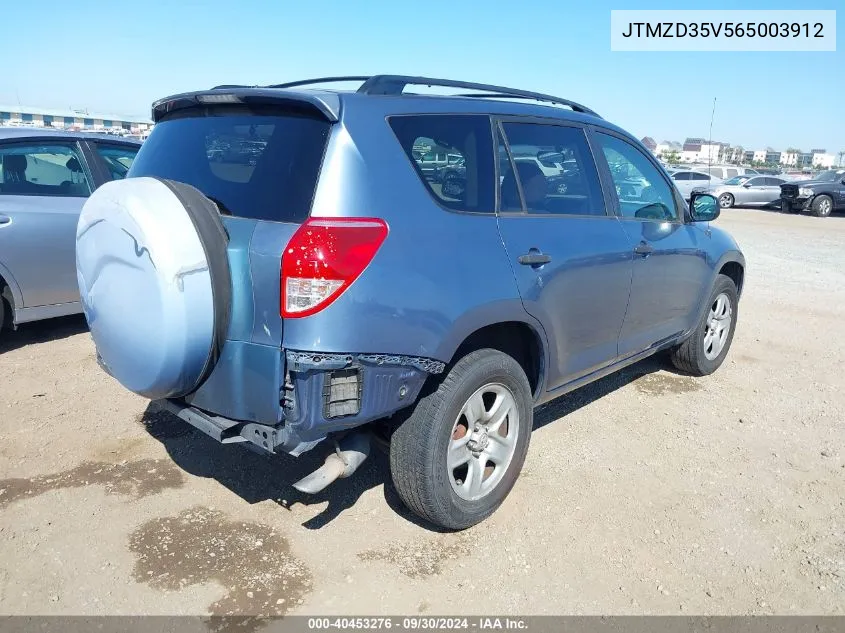 2006 Toyota Rav4 VIN: JTMZD35V565003912 Lot: 40453276