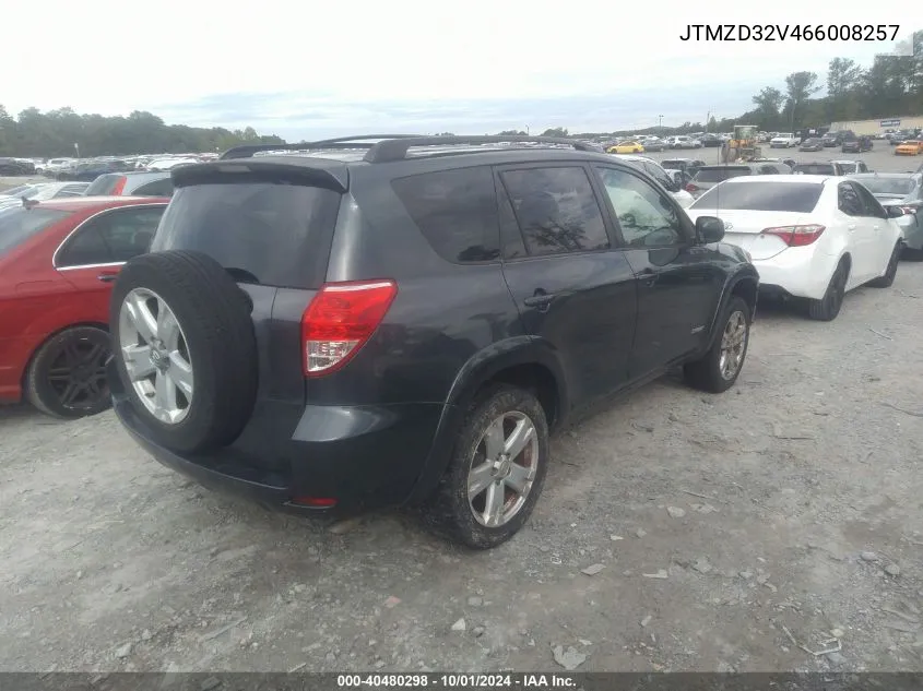 2006 Toyota Rav4 Sport VIN: JTMZD32V466008257 Lot: 40480298