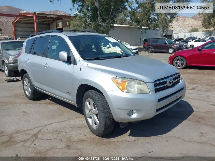 2006 Toyota Rav4 Limited VIN: JTMBD31V965004567 Lot: 40483736