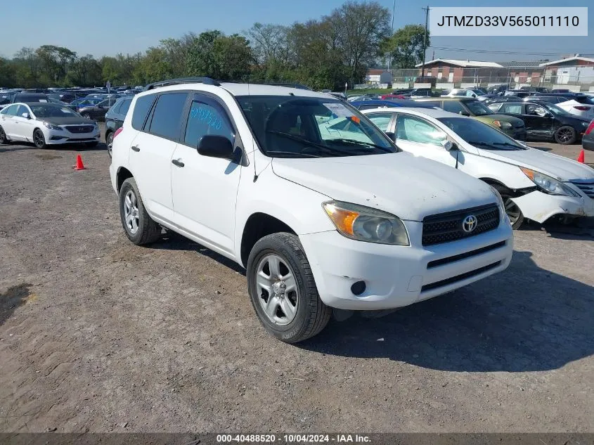 2006 Toyota Rav4 VIN: JTMZD33V565011110 Lot: 40488520