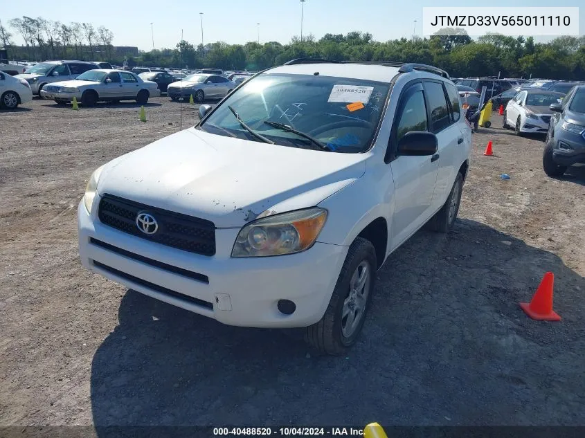 2006 Toyota Rav4 VIN: JTMZD33V565011110 Lot: 40488520