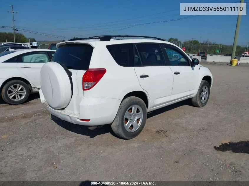 2006 Toyota Rav4 VIN: JTMZD33V565011110 Lot: 40488520