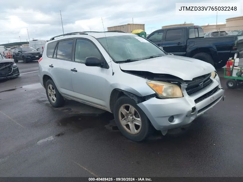 2006 Toyota Rav4 VIN: JTMZD33V765032248 Lot: 40489425