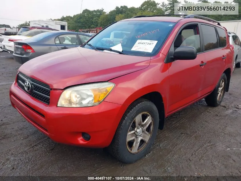 2006 Toyota Rav4 VIN: JTMBD33V566014293 Lot: 40497107