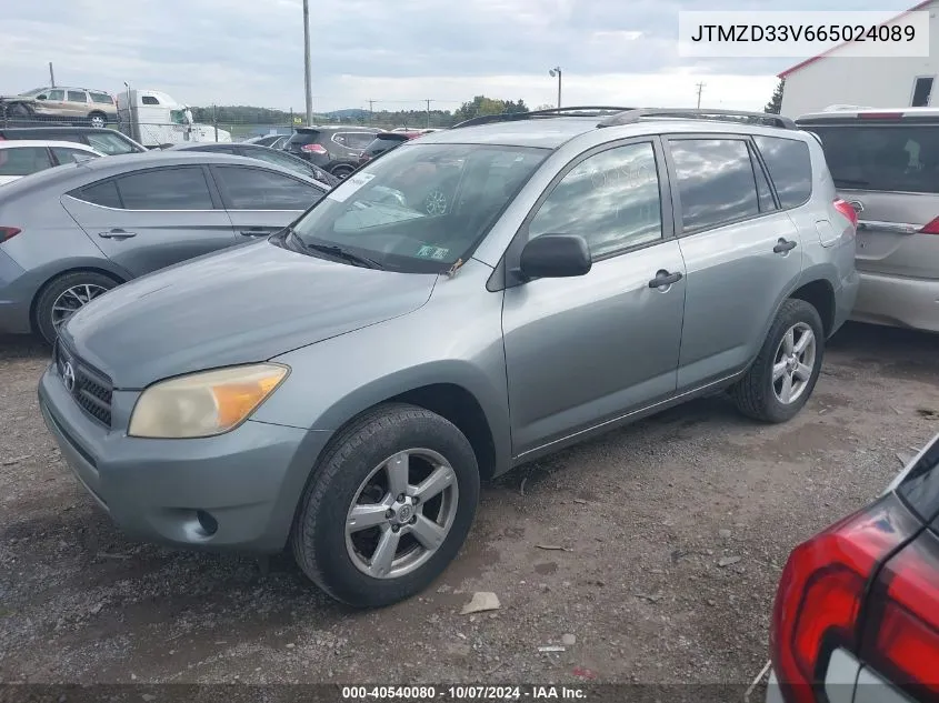 2006 Toyota Rav4 VIN: JTMZD33V665024089 Lot: 40540080