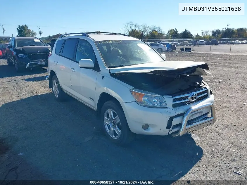 2006 Toyota Rav4 Limited VIN: JTMBD31V365021638 Lot: 40658327