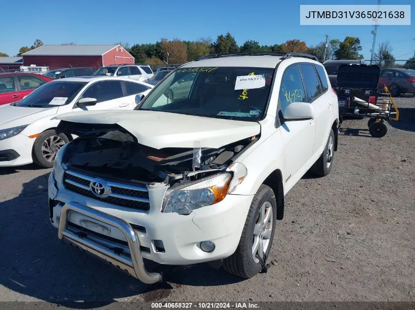 2006 Toyota Rav4 Limited VIN: JTMBD31V365021638 Lot: 40658327