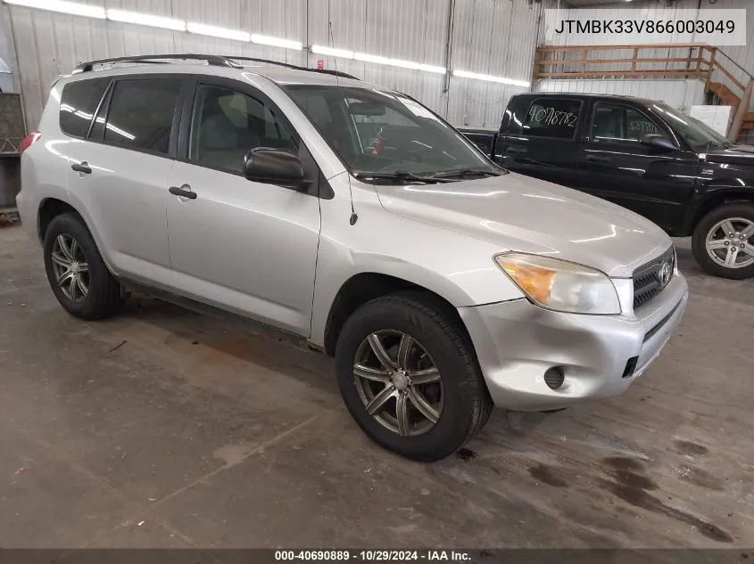 JTMBK33V866003049 2006 Toyota Rav4 Base V6