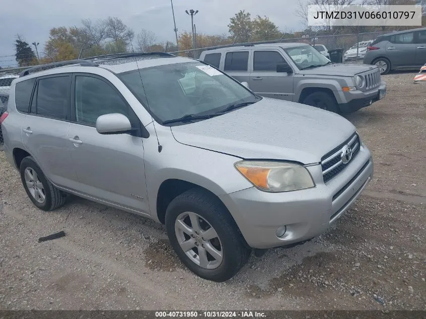 2006 Toyota Rav4 Limited VIN: JTMZD31V066010797 Lot: 40731950