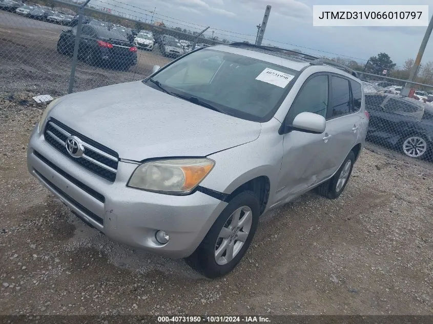 2006 Toyota Rav4 Limited VIN: JTMZD31V066010797 Lot: 40731950