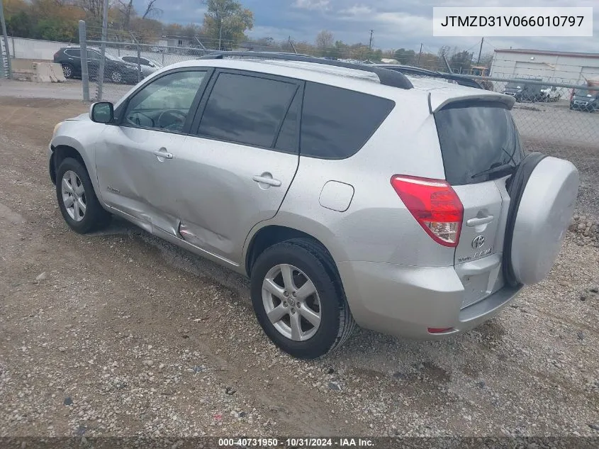 2006 Toyota Rav4 Limited VIN: JTMZD31V066010797 Lot: 40731950