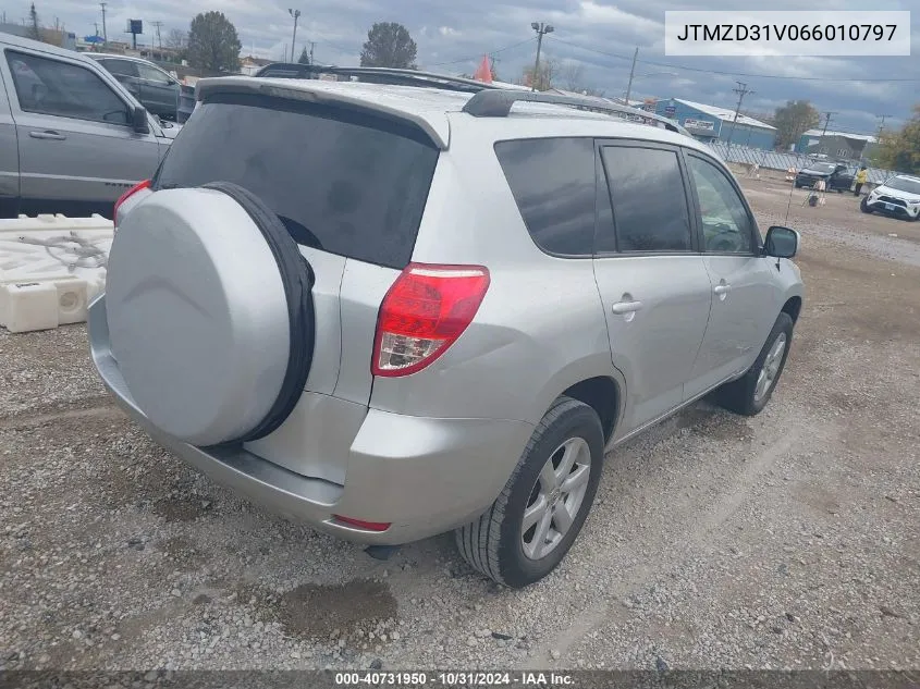 2006 Toyota Rav4 Limited VIN: JTMZD31V066010797 Lot: 40731950