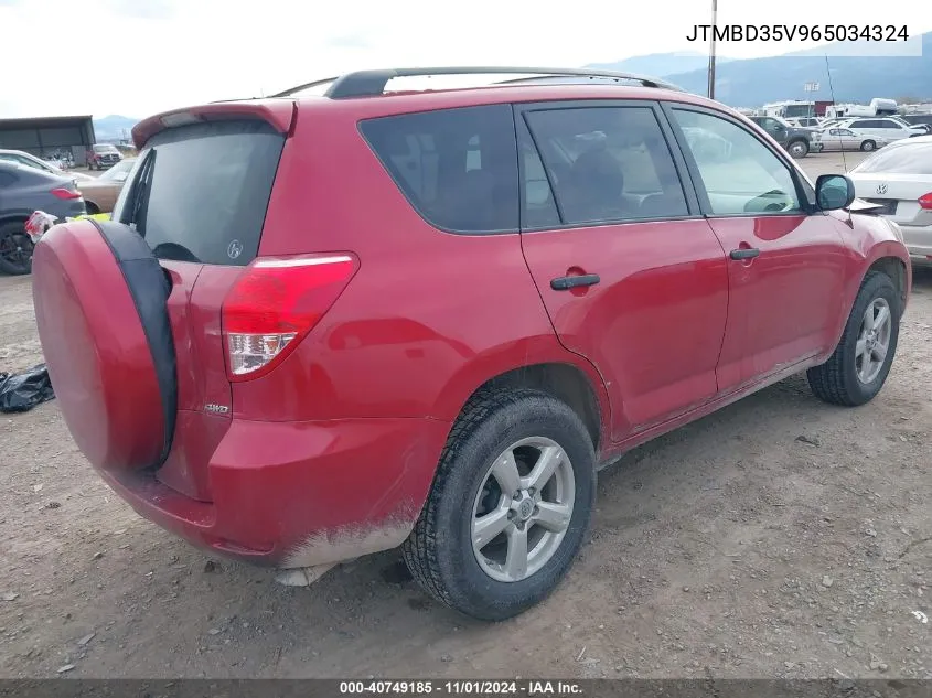 JTMBD35V965034324 2006 Toyota Rav4