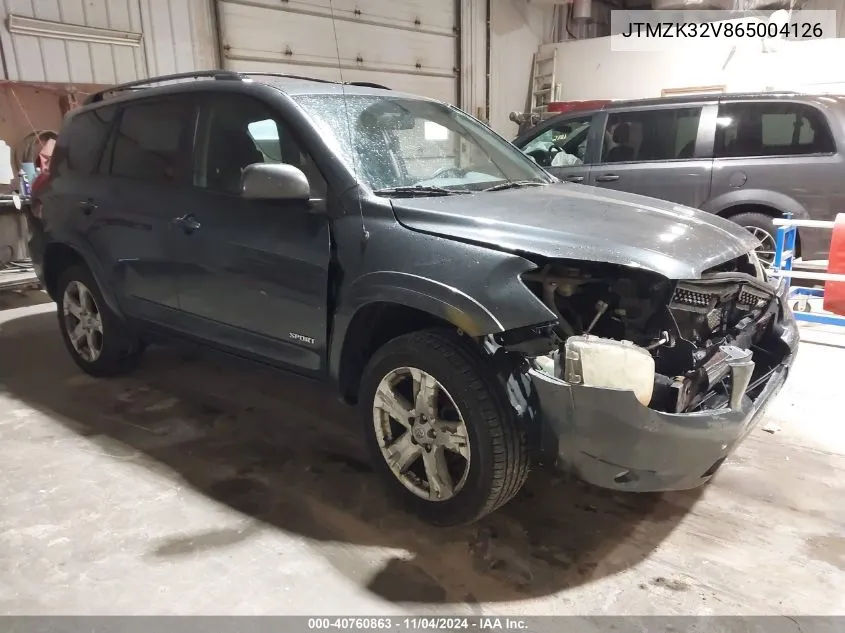 JTMZK32V865004126 2006 Toyota Rav4 Sport V6