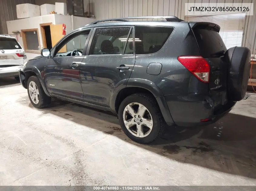 JTMZK32V865004126 2006 Toyota Rav4 Sport V6