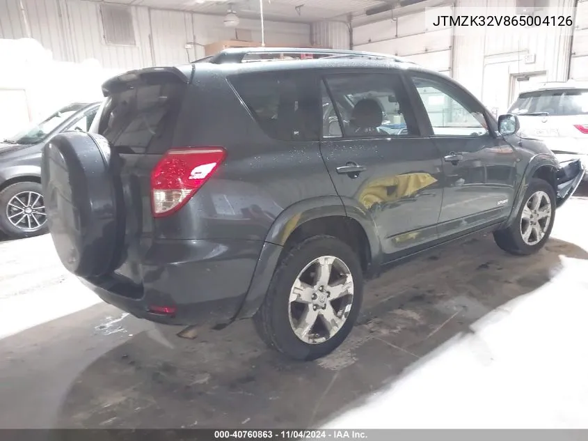 JTMZK32V865004126 2006 Toyota Rav4 Sport V6