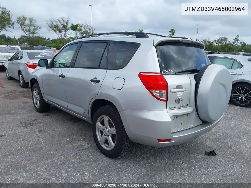 JTMZD33V465002964 2006 Toyota Rav4