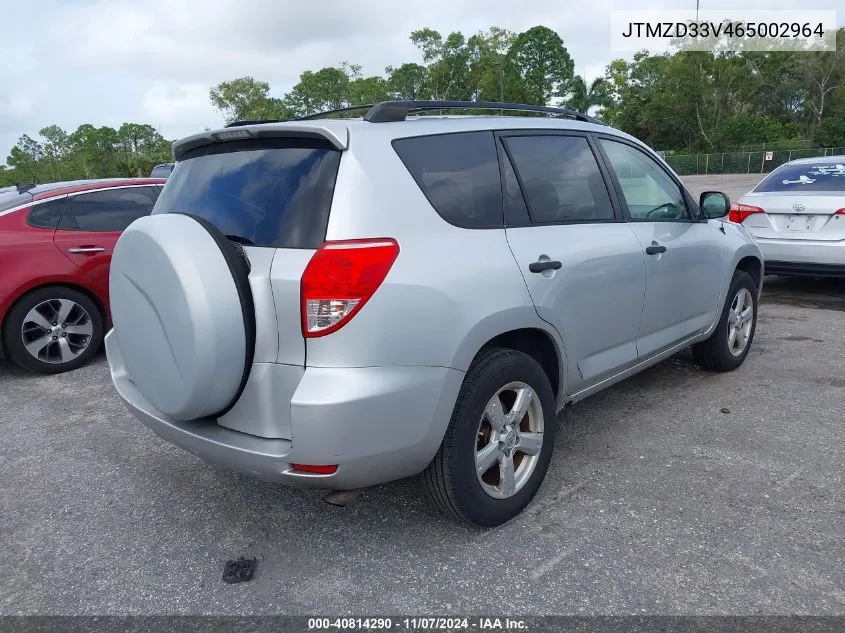 JTMZD33V465002964 2006 Toyota Rav4