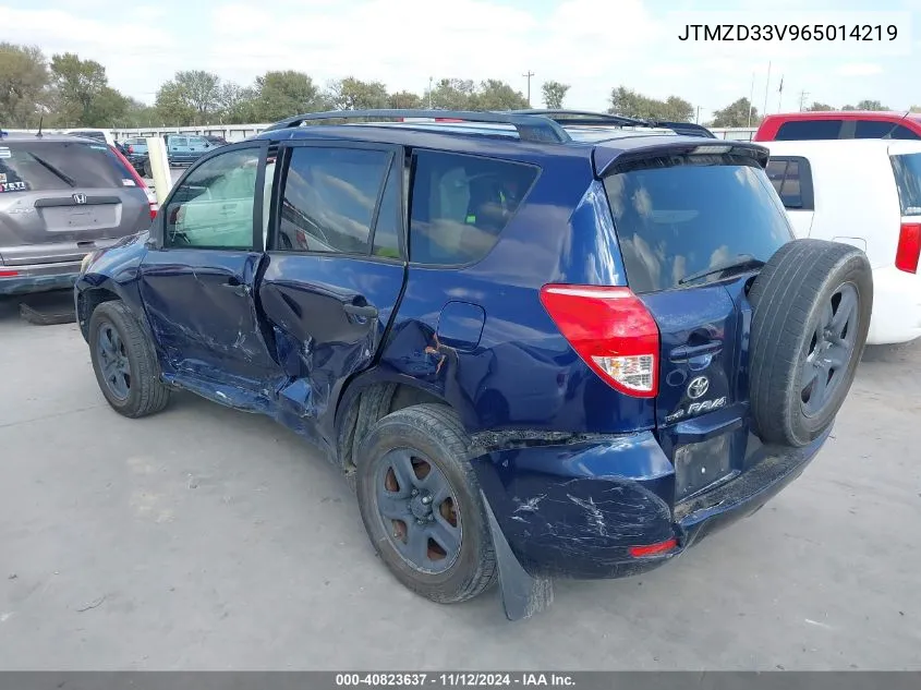 2006 Toyota Rav4 VIN: JTMZD33V965014219 Lot: 40823637