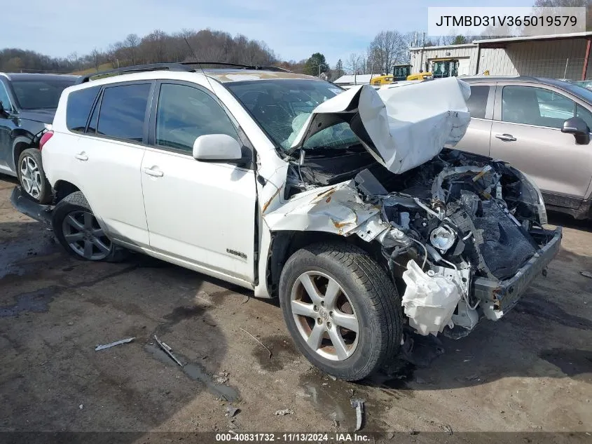 2006 Toyota Rav4 Limited VIN: JTMBD31V365019579 Lot: 40831732