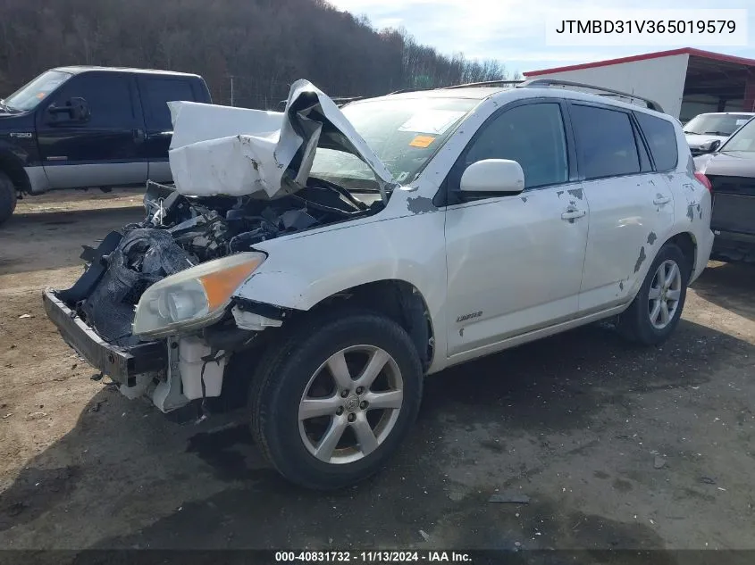 2006 Toyota Rav4 Limited VIN: JTMBD31V365019579 Lot: 40831732