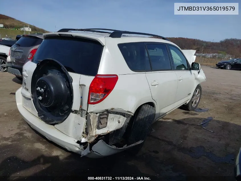 2006 Toyota Rav4 Limited VIN: JTMBD31V365019579 Lot: 40831732