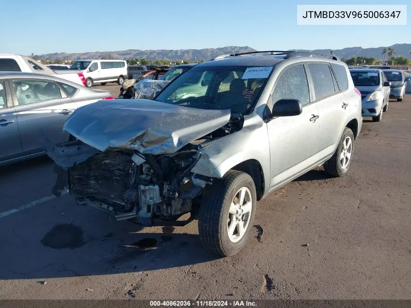 2006 Toyota Rav4 VIN: JTMBD33V965006347 Lot: 40862036