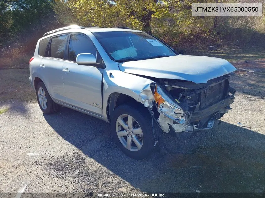 2006 Toyota Rav4 Limited V6 VIN: JTMZK31VX65000550 Lot: 40867238