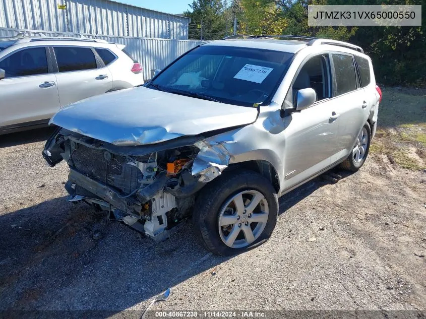 2006 Toyota Rav4 Limited V6 VIN: JTMZK31VX65000550 Lot: 40867238