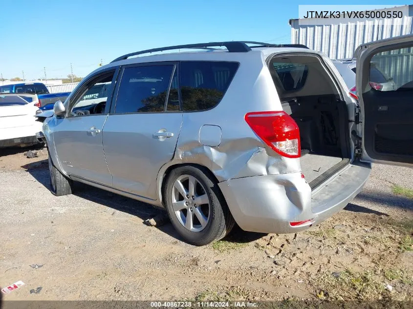 2006 Toyota Rav4 Limited V6 VIN: JTMZK31VX65000550 Lot: 40867238