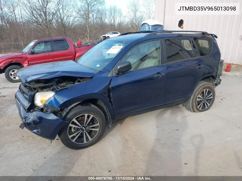 2006 Toyota Rav4 VIN: JTMBD35V965013098 Lot: 40876795