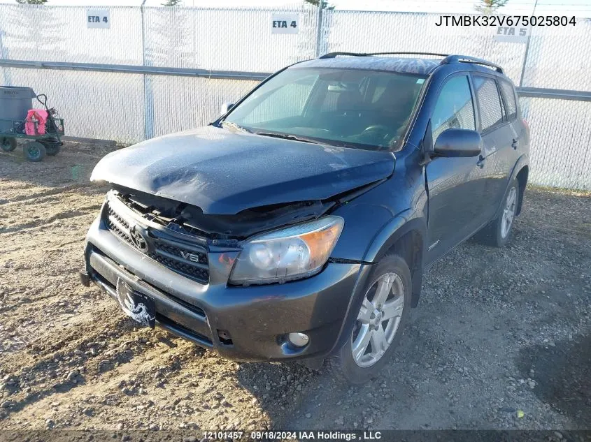 2007 Toyota Rav4 VIN: JTMBK32V675025804 Lot: 12101457