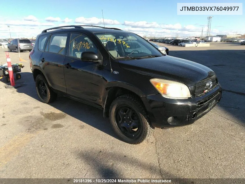 2007 Toyota Rav4 VIN: JTMBD33VX76049977 Lot: 20181396