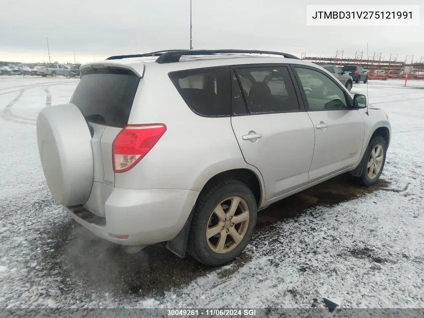 2007 Toyota Rav4 Limited VIN: JTMBD31V275121991 Lot: 30049261