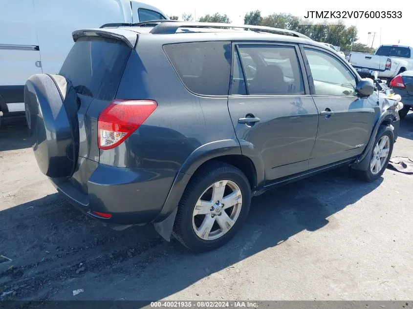 JTMZK32V076003533 2007 Toyota Rav4 Sport V6