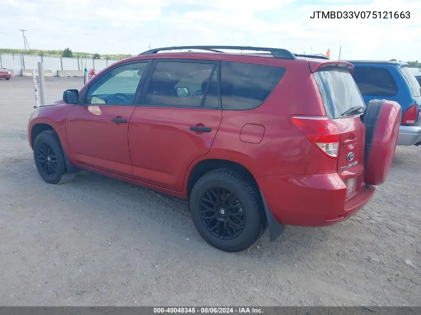 JTMBD33V075121663 2007 Toyota Rav4