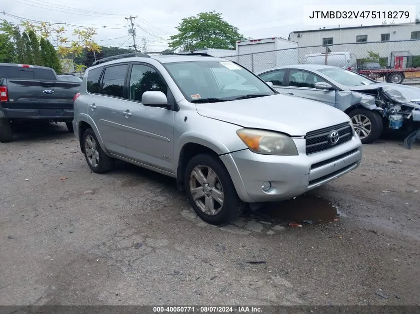 2007 Toyota Rav4 Sport VIN: JTMBD32V475118279 Lot: 40050771