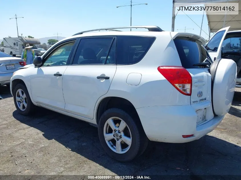 2007 Toyota Rav4 VIN: JTMZK33V775014162 Lot: 40089991