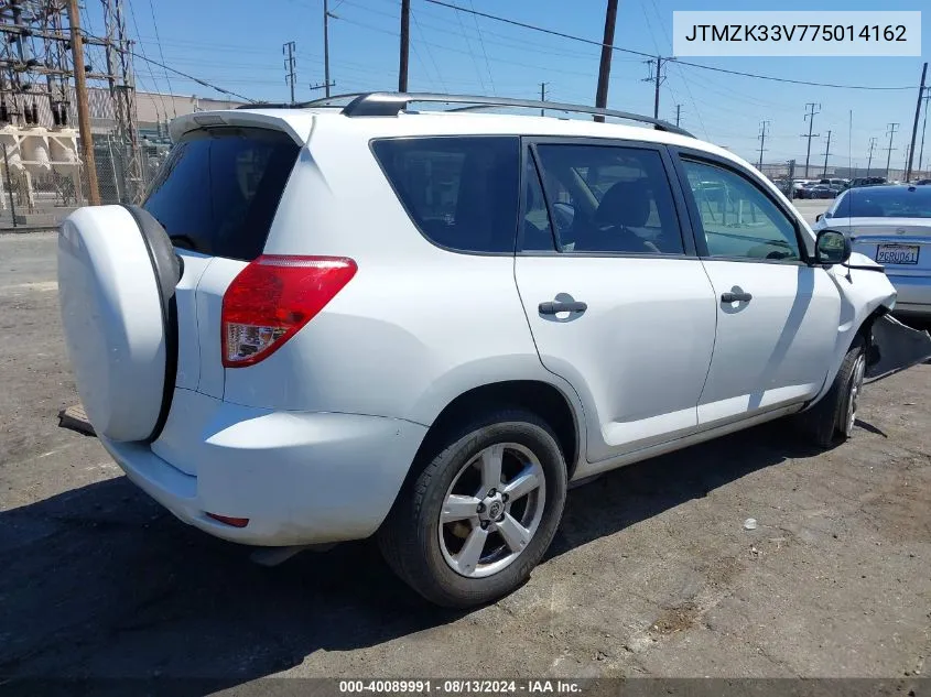 2007 Toyota Rav4 VIN: JTMZK33V775014162 Lot: 40089991