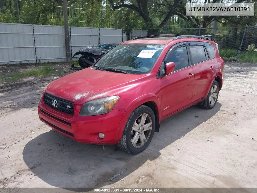 2007 Toyota Rav4 Sport V6 VIN: JTMBK32V676010391 Lot: 40123331