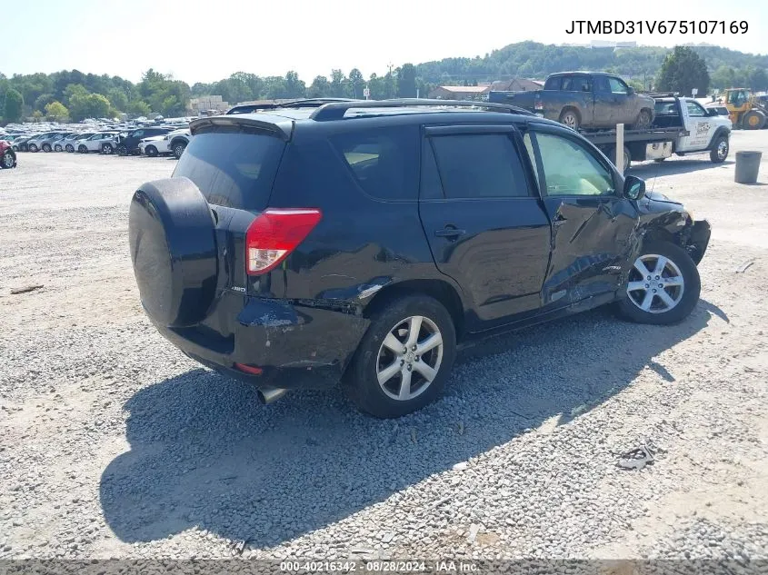 2007 Toyota Rav4 Limited VIN: JTMBD31V675107169 Lot: 40216342