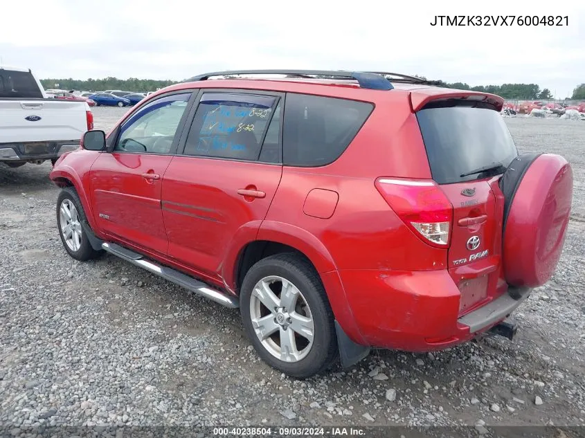 2007 Toyota Rav4 Sport V6 VIN: JTMZK32VX76004821 Lot: 40238504